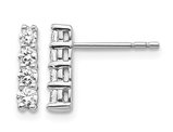 1/2 Carat (ctw I2-I3, H-I) Diamond Post Earrings in 14K White Gold